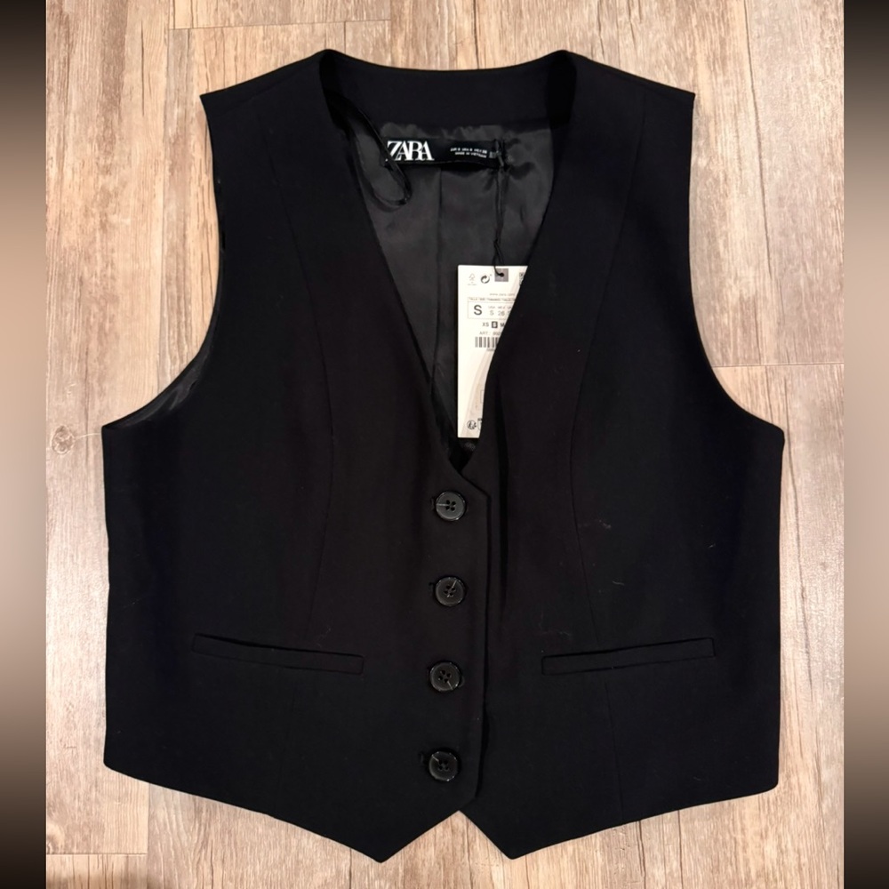 Brand New Black Zara Vest